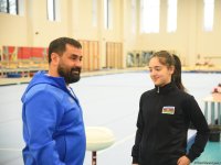 Bakıda batut və tamblinq üzrə Azərbaycan çempionatının yarışları keçirilir (FOTO)