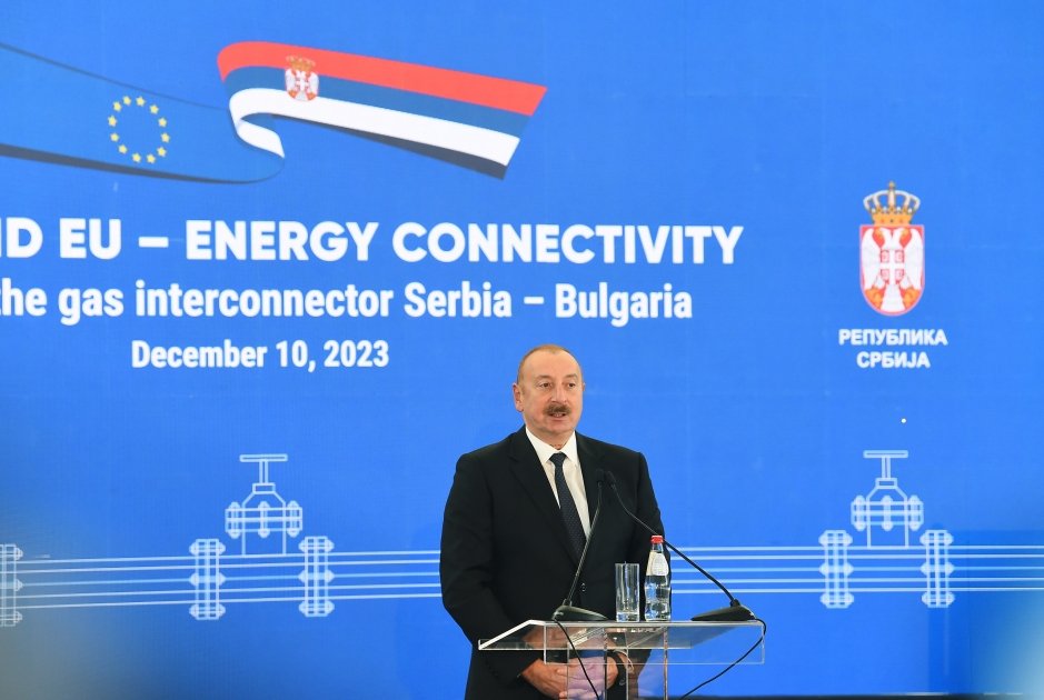 Prezident İlham Əliyev Serbiya-Bolqarıstan Qaz İnterkonnektorunun açılış mərasimində iştirak edib (YENİLƏNİB-5) (FOTO/VİDEO)