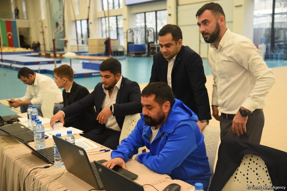 Bakıda batut və tamblinq üzrə Azərbaycan çempionatının yarışları keçirilir (FOTO)