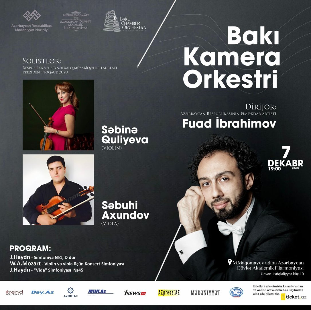 Filarmoniyada Bakı Kamera Orkestrinin konserti keçirilib (FOTO)