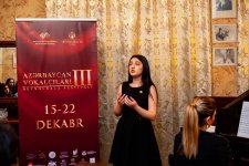 III Beynəlxalq Festivalda "Yeni vokal əsərlər"in təqdimatı oldu (FOTO/VİDEO)
