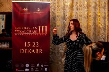 III Beynəlxalq Festivalda "Yeni vokal əsərlər"in təqdimatı oldu (FOTO/VİDEO)