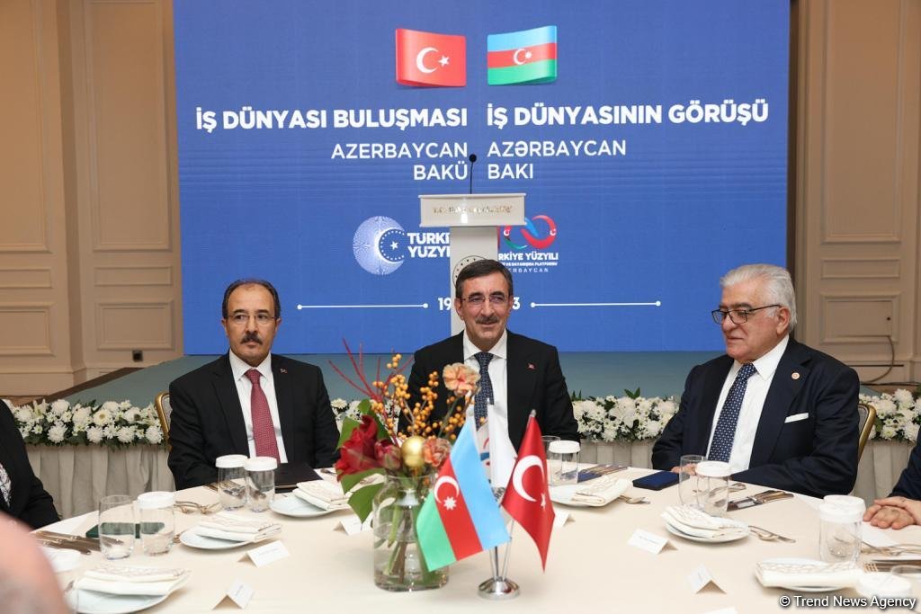 Bakıda Türkiyənin vitse-prezidentinin iştirakı ilə “İş dünyasının görüşü” adlı tədbir keçirilib (FOTO)