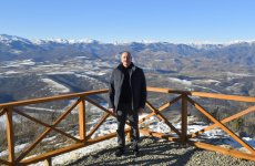 Prezident İlham Əliyev Xocalı rayonunun Dağdağan kəndində olub (FOTO/VİDEO) (YENİLƏNİB)