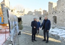 Prezident İlham Əliyev Şuşada Aşağı Gövhər Ağa məscidində aparılan bərpa işləri ilə tanış olub (FOTO/VİDEO) (YENİLƏNİB)