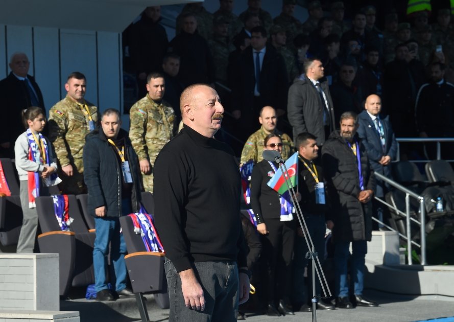 Prezident İlham Əliyev: Bütün Qarabağ bölgəsində bu gün Azərbaycan Bayrağı dalğalanır, bu, böyük tarixi hadisədir