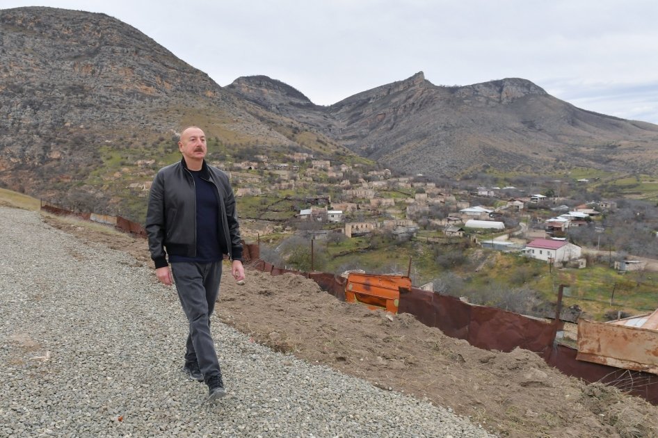 Prezident İlham Əliyev Xocalı rayonunun Pirlər kəndində olub (FOTO/VİDEO)