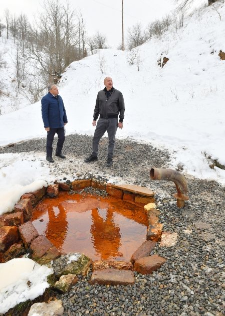 Prezident İlham Əliyev Şuşa rayonundakı “Turşsu” bulağında olub (FOTO/VİDEO) (YENİLƏNİB)