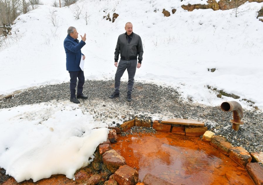 Prezident İlham Əliyev Şuşa rayonundakı “Turşsu” bulağında olub (FOTO/VİDEO) (YENİLƏNİB)