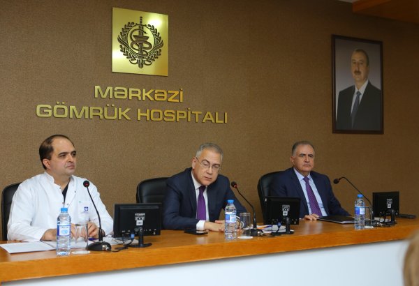 Mərkəzi Gömrük Hospitalında 2023-cü ilin yekunlarına həsr olunmuş hesabat iclası keçirilib