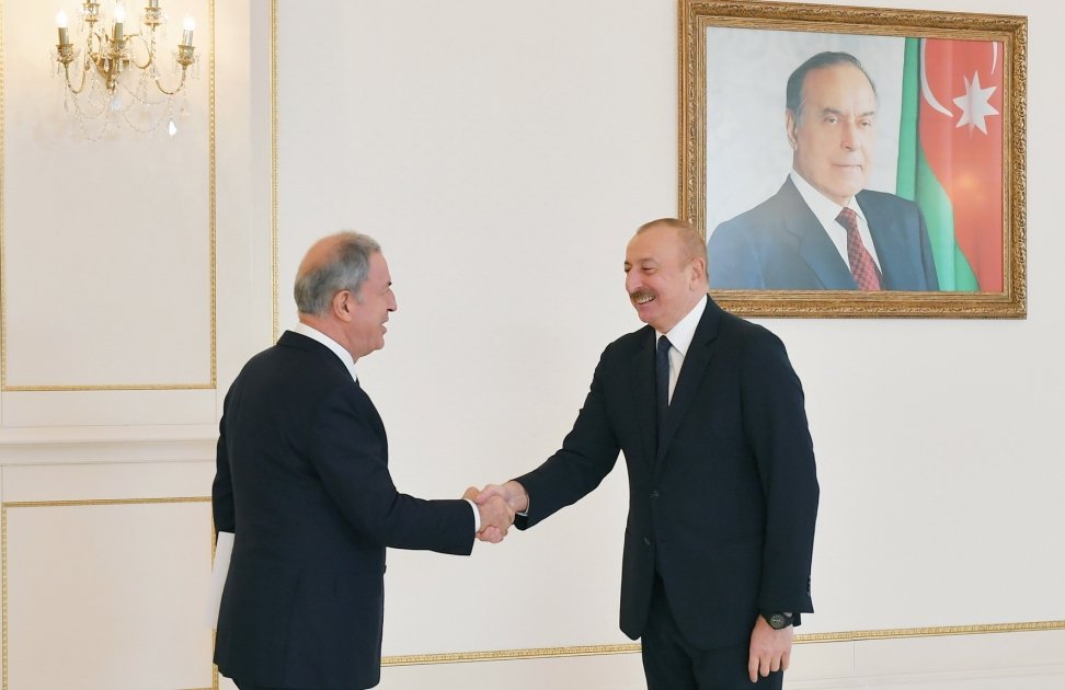 Prezident İlham Əliyev Hulusi Akarın rəhbərlik etdiyi nümayəndə heyətini qəbul edib (FOTO/VİDEO) (YENİLƏNİB)