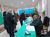 Azərbaycanda Prezident seçkilərində seçicilərin fəallığı davam edir (FOTO)