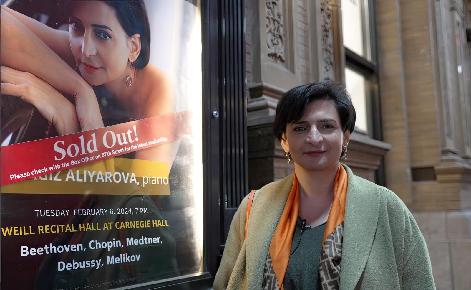 Nərgiz Əliyarovanın Nyu-Yorkda məşhur "Karnegi Holl"da triumfu - Arif Məlikova həsr olunur (FOTO/VİDEO)