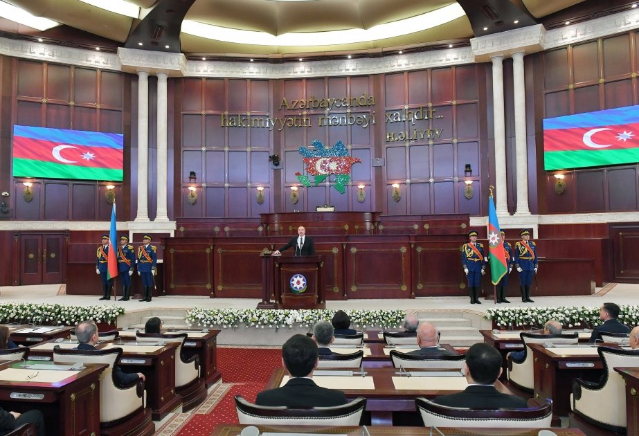Azərbaycan Respublikasının Prezidenti İlham Əliyevin Milli Məclisdə andiçmə mərasimi keçirilib (YENİLƏNİB) (FOTO/VİDEO)