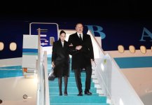 Prezident İlham Əliyev Türkiyəyə rəsmi səfərə gəlib (FOTO/VİDEO)