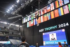 Batut gimnastikası və tamblinq üzrə Dünya Kubokunun final gününə start verilib (FOTO)