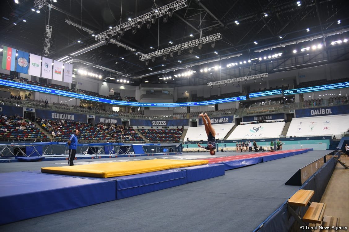 Dünya Kuboku: Fransadan olan gimnast tamblinq üzrə proqramda qızıl medal qazanıb