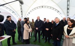 Prezident İlham Əliyev Xocalıda soyqırımı memorialının təməlini qoyub və rayon ictimaiyyətinin nümayəndələri ilə görüşüb (YENİLƏNİB) (FOTO/VİDEO)