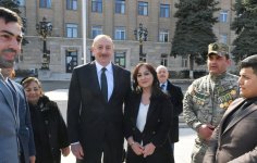 Prezident İlham Əliyev Xocalıda soyqırımı memorialının təməlini qoyub və rayon ictimaiyyətinin nümayəndələri ilə görüşüb (YENİLƏNİB) (FOTO/VİDEO)