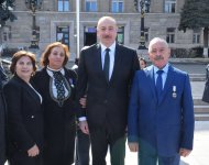 Prezident İlham Əliyev Xocalıda soyqırımı memorialının təməlini qoyub və rayon ictimaiyyətinin nümayəndələri ilə görüşüb (YENİLƏNİB) (FOTO/VİDEO)