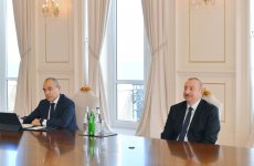 Prezident İlham Əliyev Alman İqtisadiyyatının Şərq Komitəsinin sədrinin rəhbərlik etdiyi nümayəndə heyətini qəbul edib (FOTO/VİDEO) (YENİLƏNİB)
