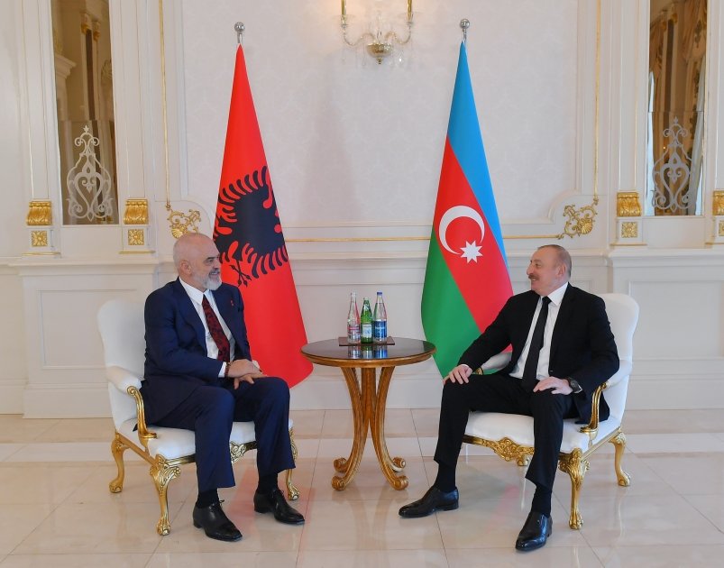 Azərbaycan Prezidenti İlham Əliyevin Albaniyanın Baş naziri Edi Rama ilə təkbətək görüşü olub (FOTO/VİDEO) (YENİLƏNİB)