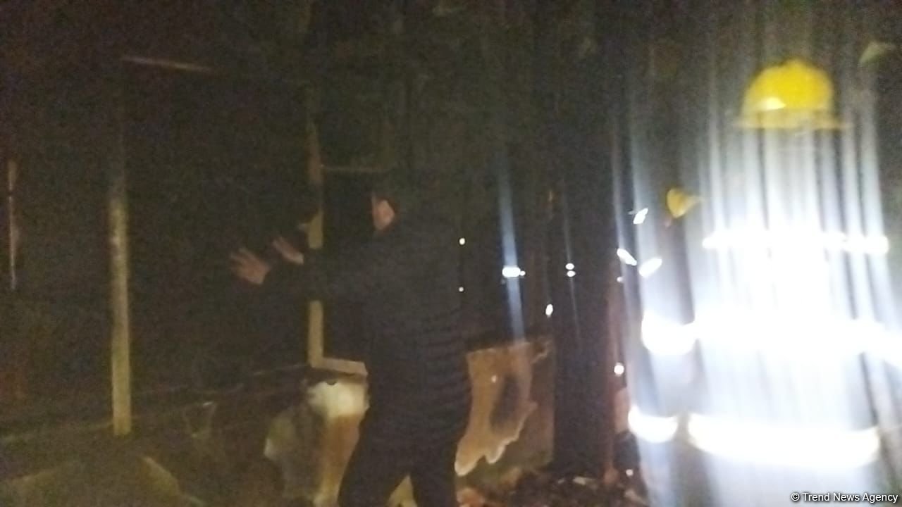 Ağdamda fərdi yaşayış evində yanğın baş verib (FOTO)