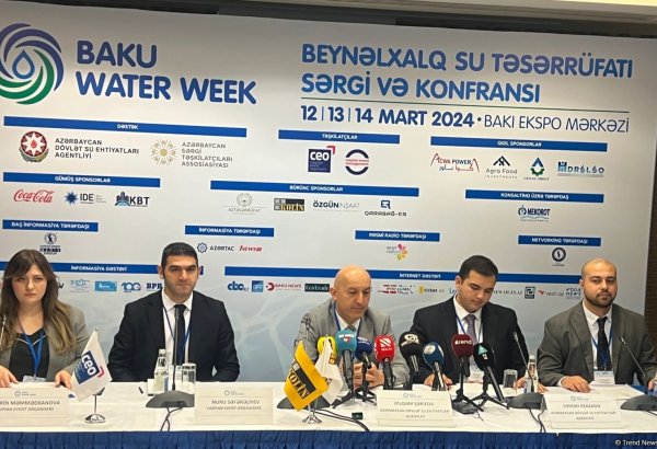 "Baku Water Week" sərgisinə həsr olunmuş mətbuat konfransı keçirilib