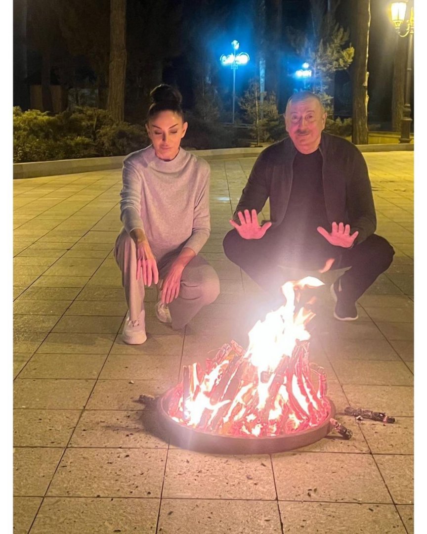 Birinci vitse-prezident Mehriban Əliyeva Od çərşənbəsi münasibətilə paylaşım edib (FOTO/VİDEO)