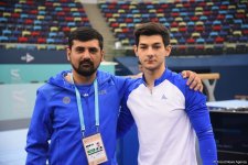 İdman gimnastikası üzrə Dünya Kubokunda iştirak edəcək idmançıların podium məşqlərindən FOTOREPORTAJ