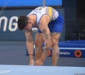 Bakıda idman gimnastikası üzrə FIG Dünya Kubokunun üçüncü günü keçirilir (FOTO)