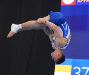 Bakıda idman gimnastikası üzrə FIG Dünya Kubokunun üçüncü günü keçirilir (FOTO)