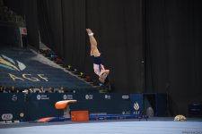 Bakıda idman gimnastikası üzrə FIG Dünya Kubokunun üçüncü günü keçirilir (FOTO)