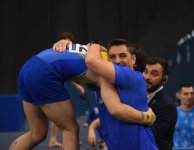 Bakıda idman gimnastikası üzrə FIG Dünya Kubokunun üçüncü günü keçirilir (FOTO)