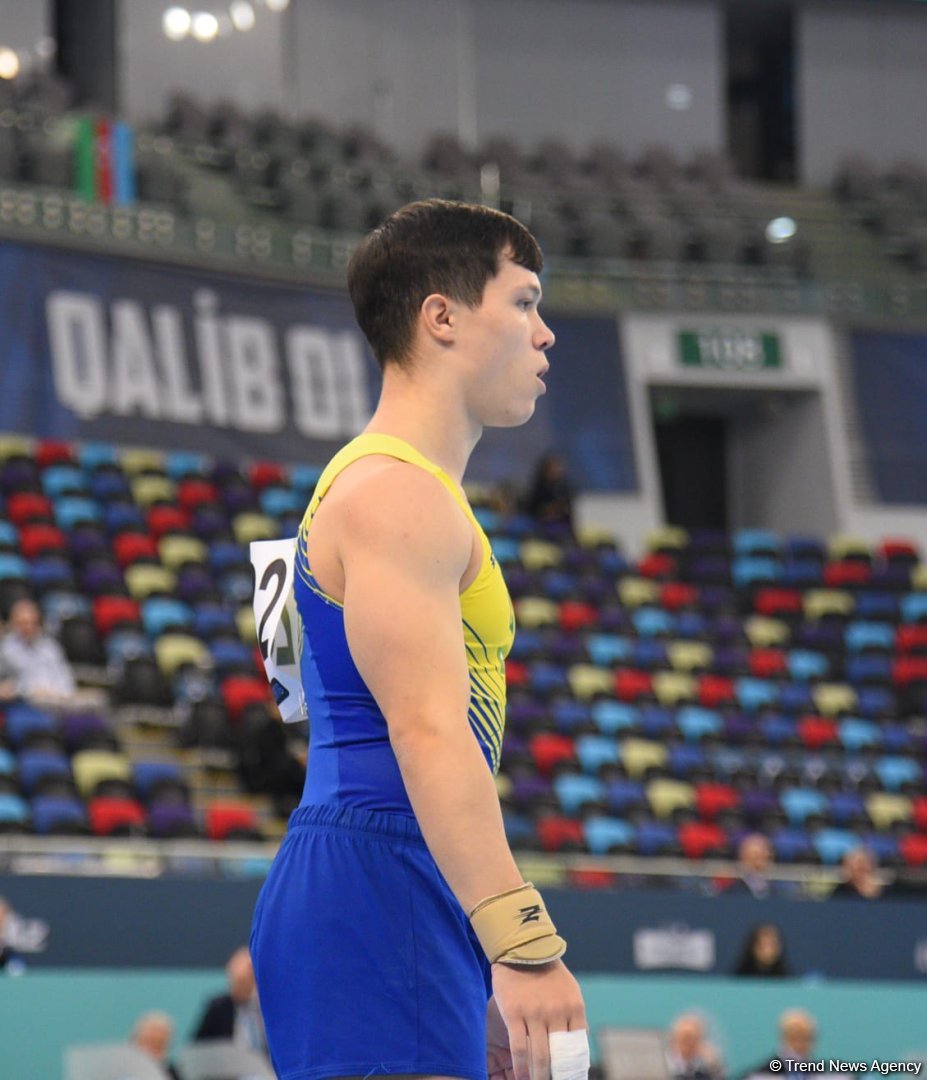 Bakıda idman gimnastikası üzrə FIG Dünya Kubokunun üçüncü günü keçirilir (FOTO)