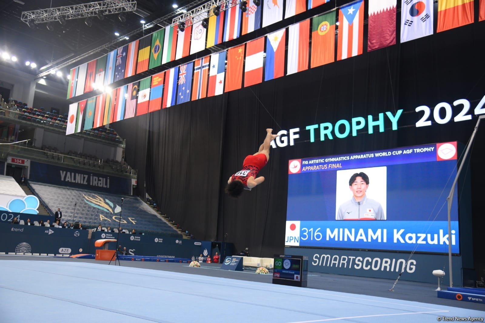 Bakıda idman gimnastikası üzrə FIG Dünya Kubokunun üçüncü günü keçirilir (FOTO)