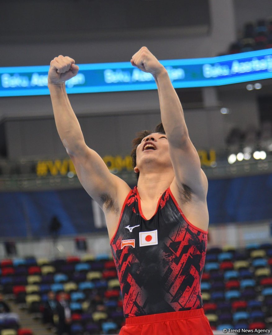 Bakıda idman gimnastikası üzrə FIG Dünya Kubokunun üçüncü günü keçirilir (FOTO)