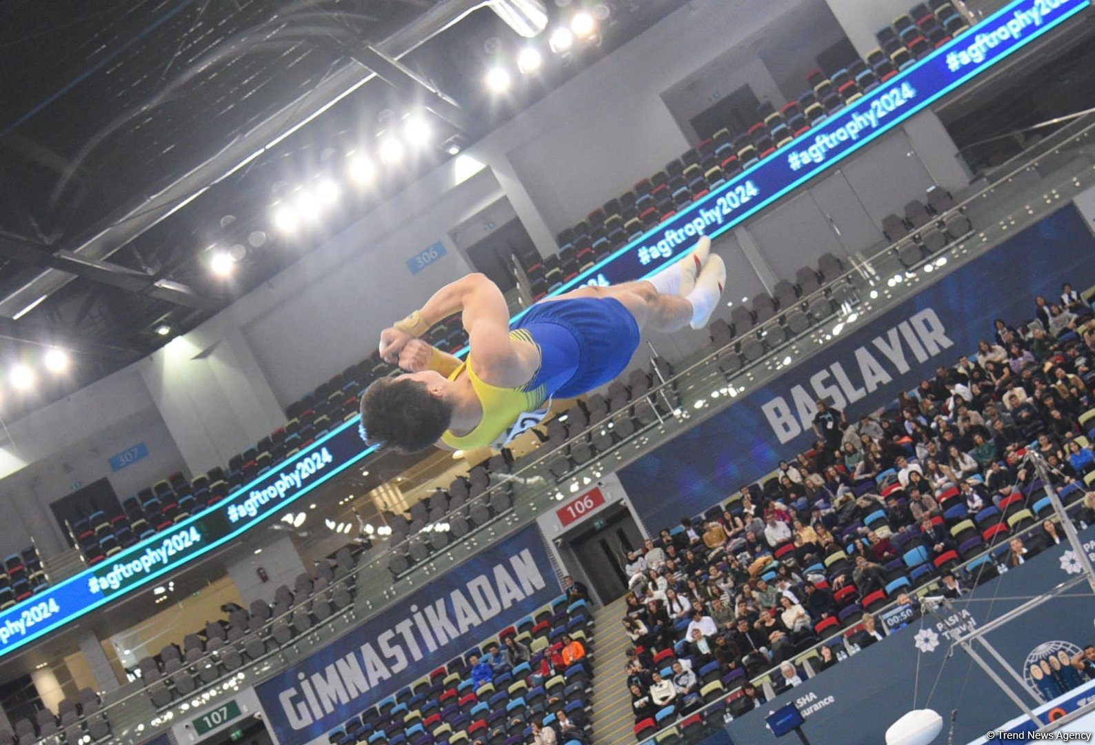 Bakıda idman gimnastikası üzrə FIG Dünya Kubokunun üçüncü günü keçirilir (FOTO)