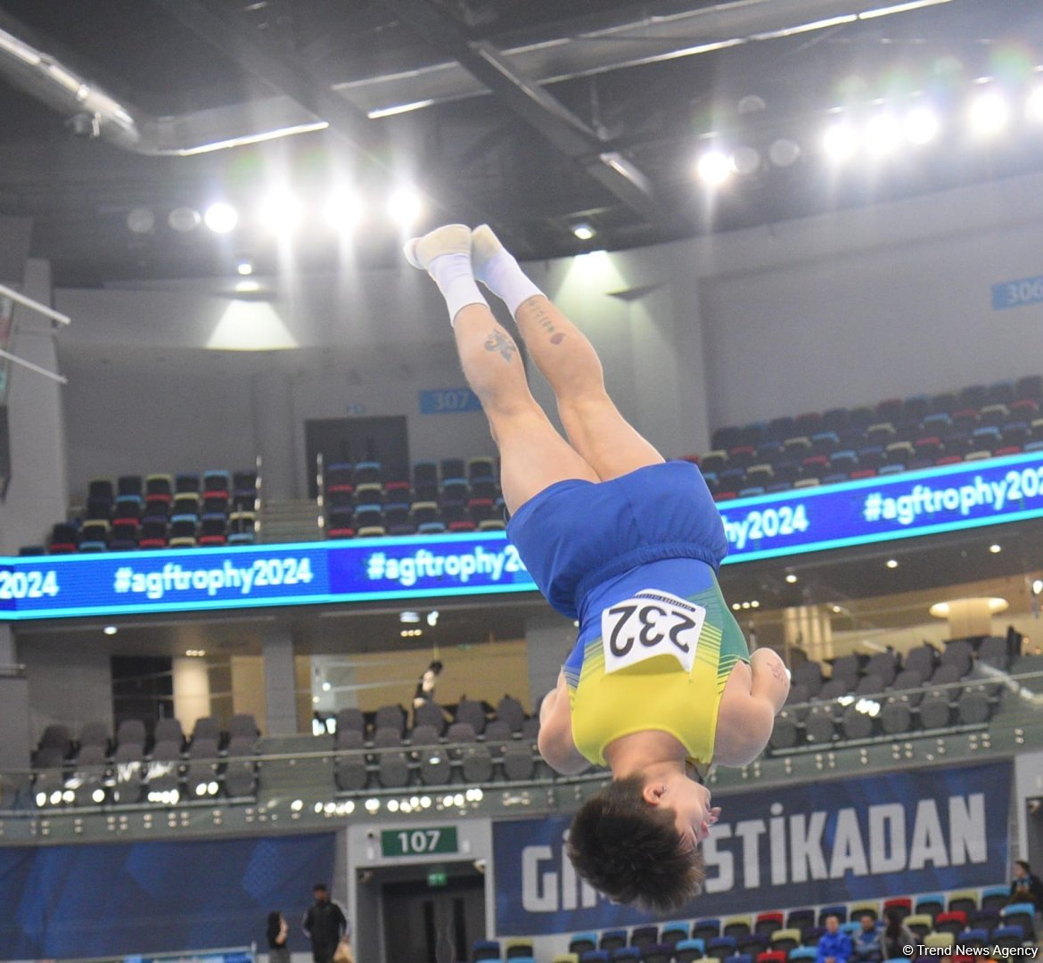 Bakıda idman gimnastikası üzrə FIG Dünya Kubokunun üçüncü günü keçirilir (FOTO)
