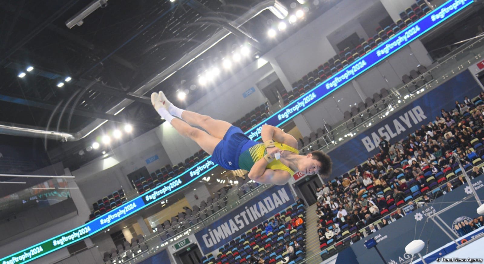 Bakıda idman gimnastikası üzrə FIG Dünya Kubokunun üçüncü günü keçirilir (FOTO)