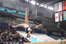 Bakıda idman gimnastikası üzrə FIG Dünya Kuboku yarışlarının final gününə start verilib (FOTO)