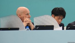 Bakıda idman gimnastikası üzrə FIG Dünya Kuboku yarışlarının final gününə start verilib (FOTO)