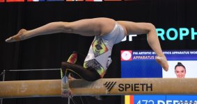Bakıda idman gimnastikası üzrə FIG Dünya Kuboku yarışlarının final gününə start verilib (FOTO)