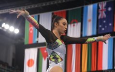 Bakıda idman gimnastikası üzrə FIG Dünya Kuboku yarışlarının final gününə start verilib (FOTO)