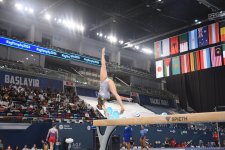 Bakıda idman gimnastikası üzrə FIG Dünya Kuboku yarışlarının final gününə start verilib (FOTO)