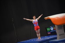 Bakıda idman gimnastikası üzrə FIG Dünya Kuboku yarışlarının final gününə start verilib (FOTO)