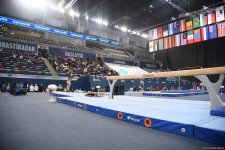 Bakıda idman gimnastikası üzrə FIG Dünya Kuboku yarışlarının final gününə start verilib (FOTO)