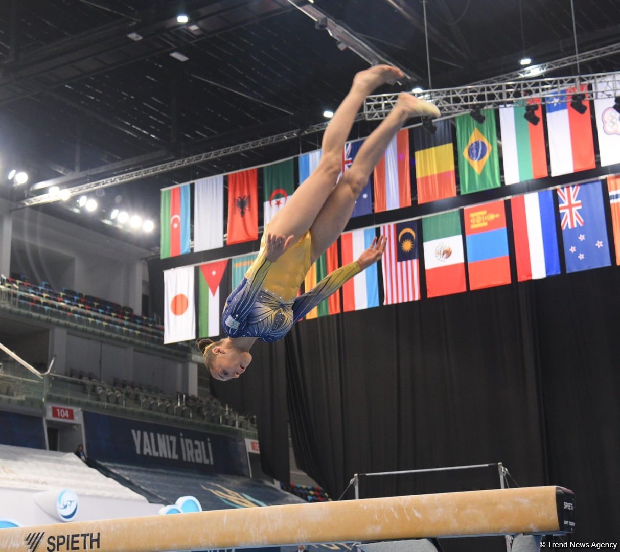 Bakıda idman gimnastikası üzrə FIG Dünya Kuboku yarışlarının final gününə start verilib (FOTO)