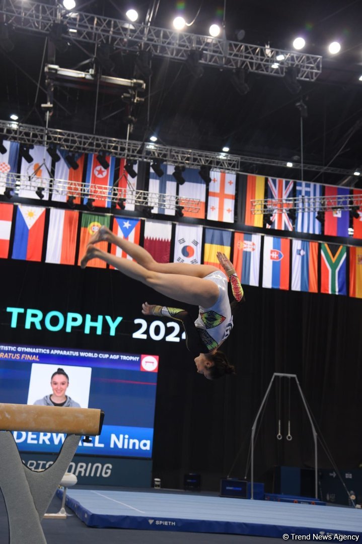 Bakıda idman gimnastikası üzrə FIG Dünya Kuboku yarışlarının final gününə start verilib (FOTO)