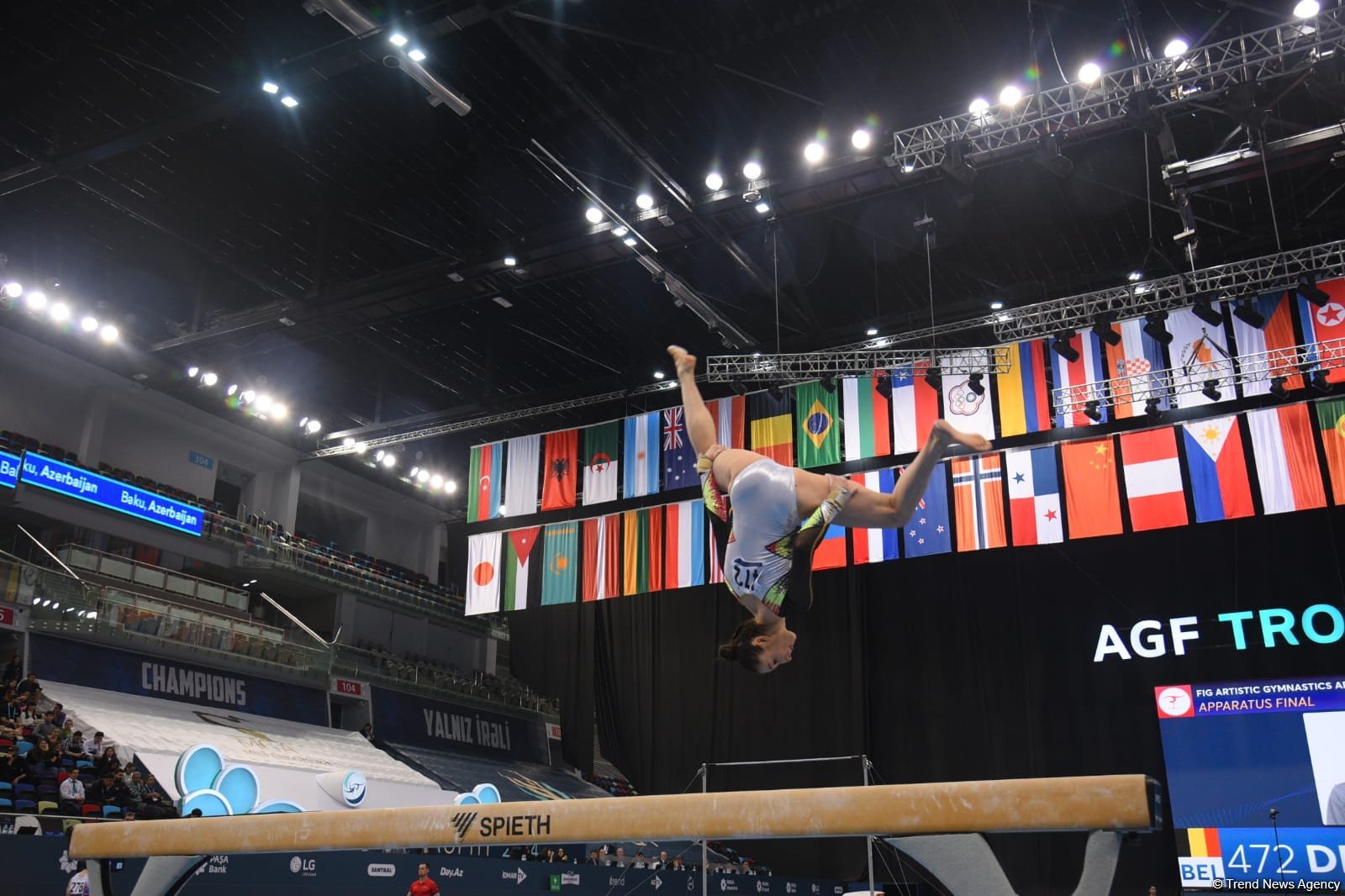 Bakıda idman gimnastikası üzrə FIG Dünya Kuboku yarışlarının final gününə start verilib (FOTO)